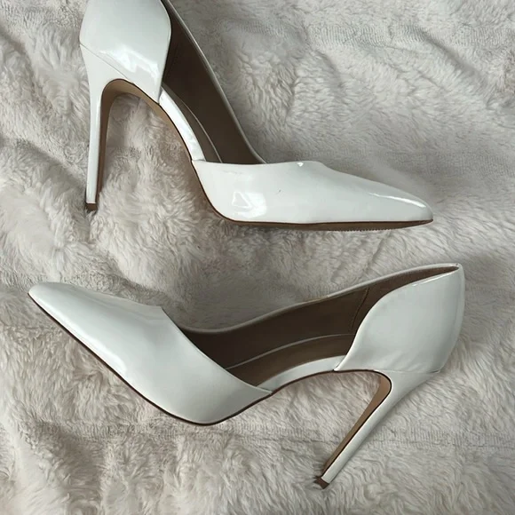 Mix no. 6 white patent heels size 9 - Picture 5 of 6